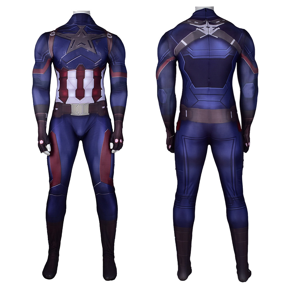 Avengers: Infinity War Captain America Cosplay Costume Adult Kids