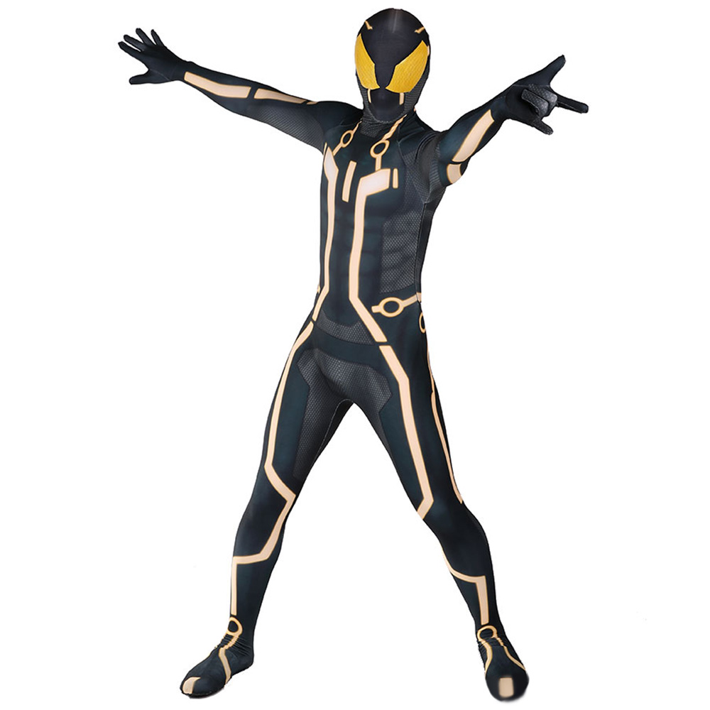 Tron: Legacy Spider-Man Cosplay Costume Adults Kids