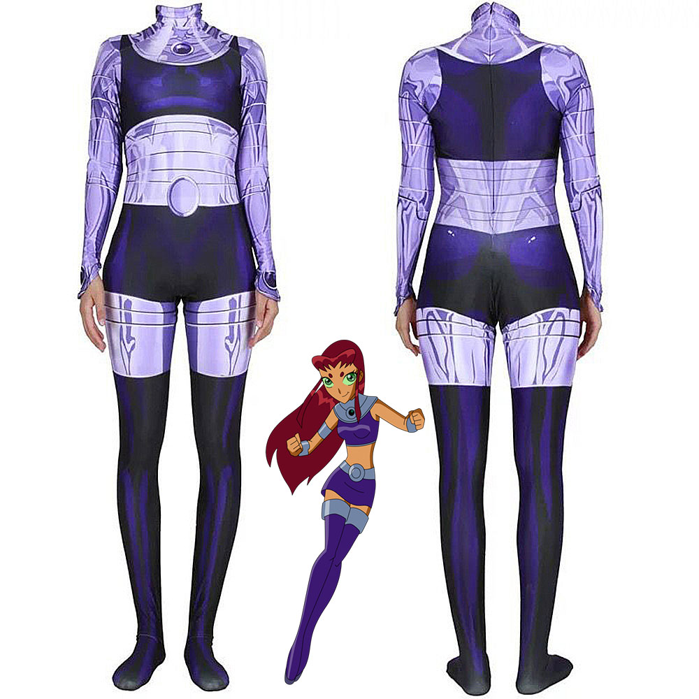 Teen Titans Starfire Koriand'r Cosplay Costume Adult Kids Style B