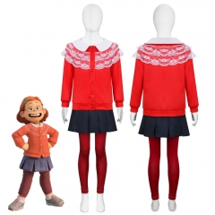 Kids Disney Turning Red Meilin Mei Lee Cosplay Costume
