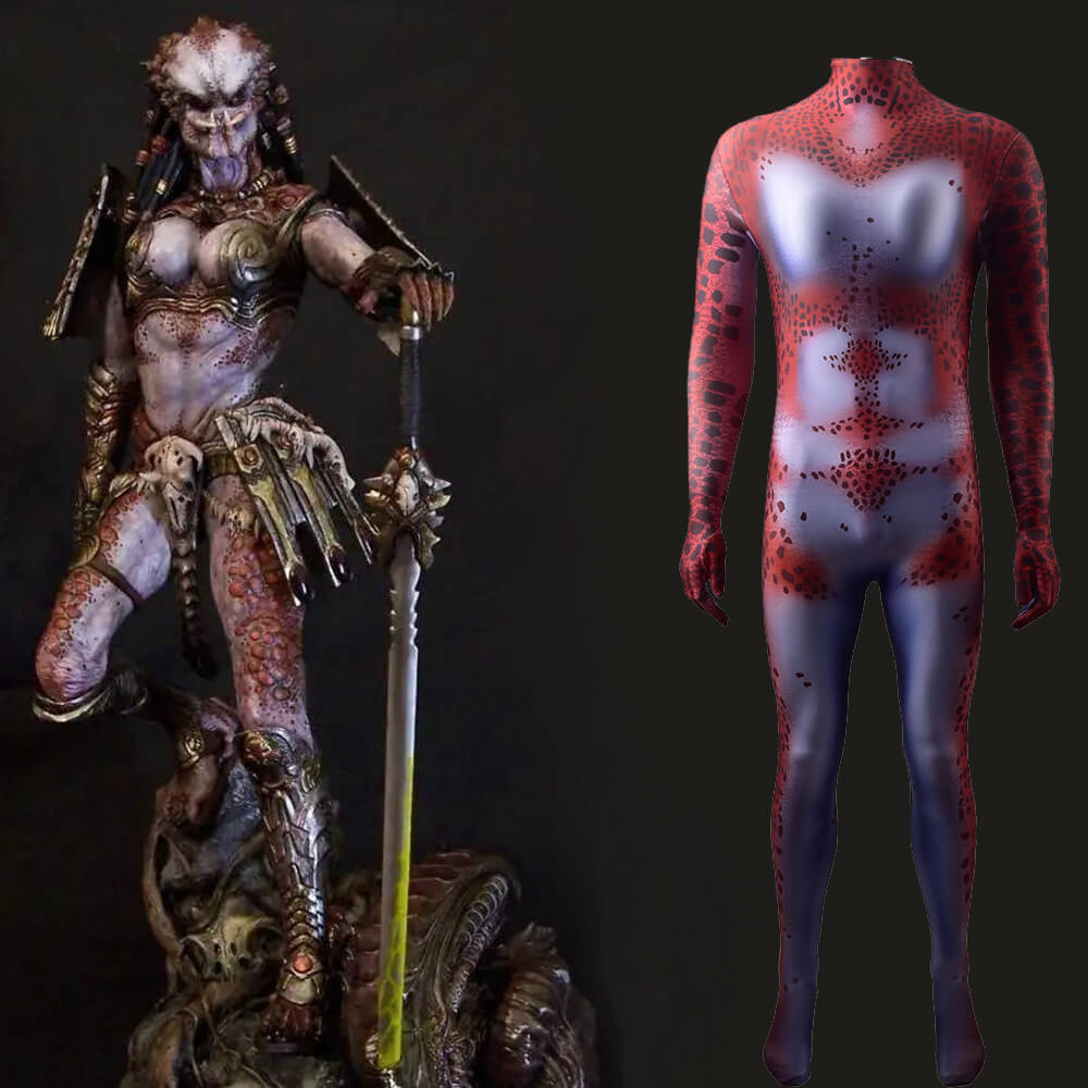 Alien vs. Predator Female Yautja Cosplay Body Suit Adults Kids