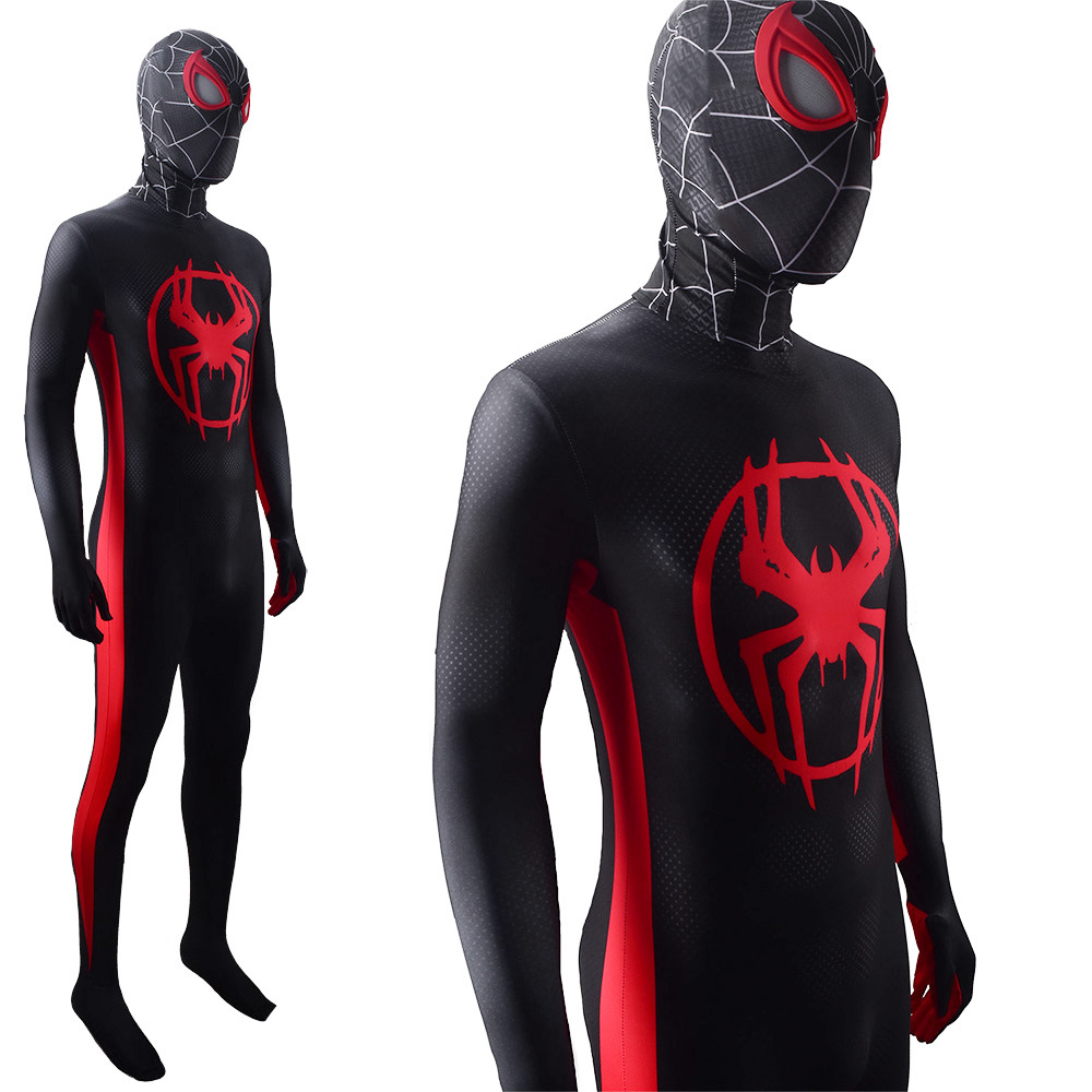 Spider-Man: Across the Spider-Verse Miles Morales Body Suit Mask Adults Kids