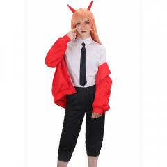 Chainsaw Man Power Blood Fiend Cosplay Costume Red