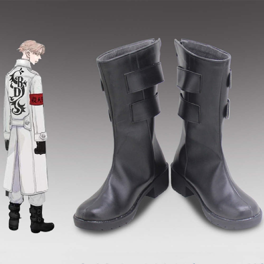 Anime Tokyo Revengers Black Dragons Cosplay Boots Shoes Takerlama