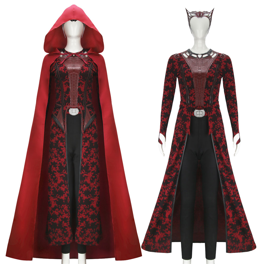 Doctor Strange in the Multiverse of Madness Wanda Maximoff Witch Cosplay Costume Takerlama
