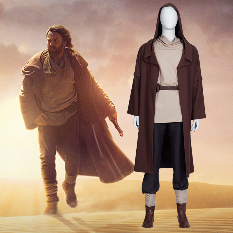 Obi-Wan Kenobi Star Wars Jedi Robe Cosplay Costume Fancy Dress Outfits Takerlama
