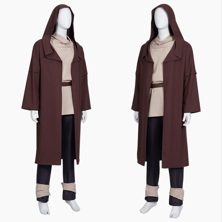 Obi-Wan Kenobi Star Wars Jedi Robe Cosplay Costume Fancy Dress Outfits Takerlama