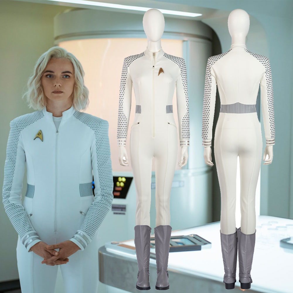 Star Trek: Strange New Worlds Nurse Christine Chapel White Cosplay Costume Boots-Takerlama