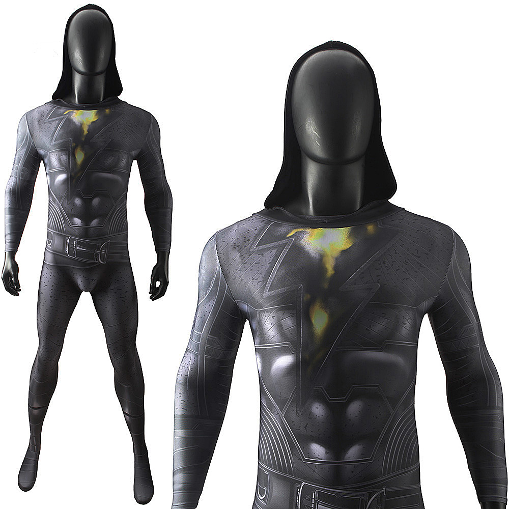 DC Black Adam 2022 Costume Men Teth-Adam Cloak Cape Jumpsuit Takerlama 