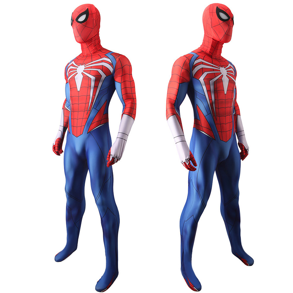 PS5 Spider-Man 2 Advanced Suit Peter Parker Halloween Cosplay Costume Takerlama