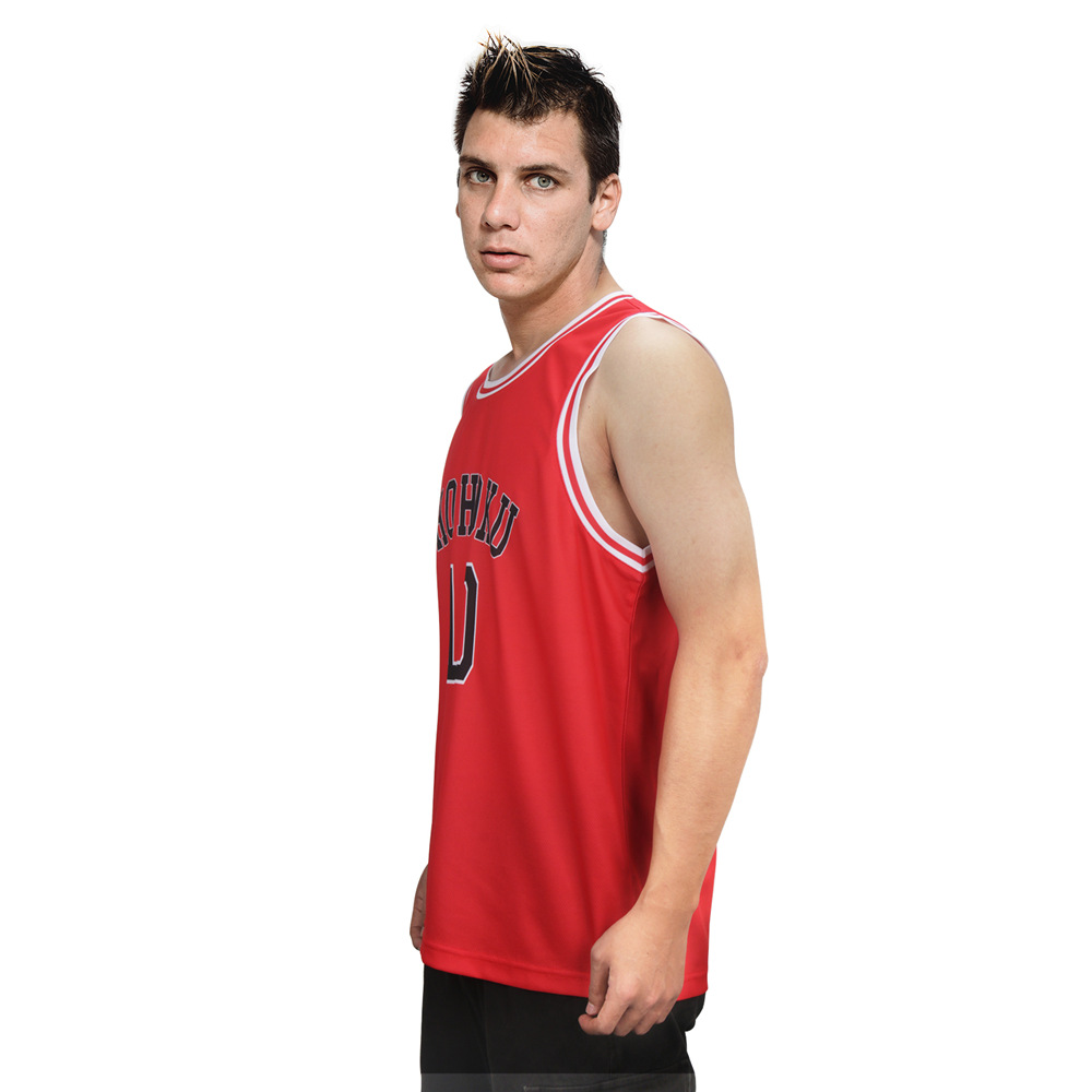 Slam Shohoku High School No 10 Hanamichi Sakuragi Cosplay Vest