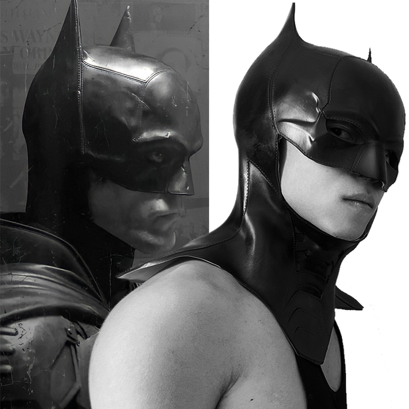 2022 The Batman Robert Pattinson Cosplay Mask Props-Takerlama