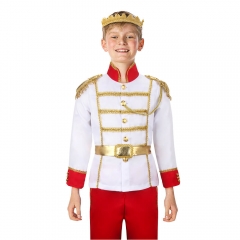 Kids Medieval Royal Prince Charming Costume Halloween Uniform