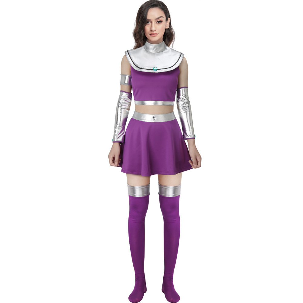 Teen Titans Starfire Costume Kory Anders Koriand'r Cosplay Fancy Dress Women Takerlama 