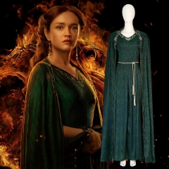 Alicent Hightower Cosplay Costume House of the Dragon Green Party Outfits