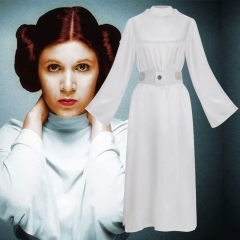 Princess Leia White Dress Star Wars A New Hope Cosplay Costume Adult