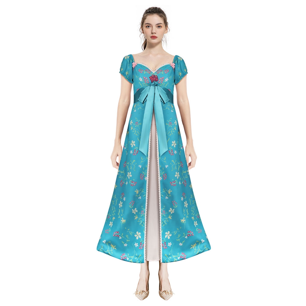 Disney Enchanted 2 Giselle Princess Curtain Gown Cosplay Costume