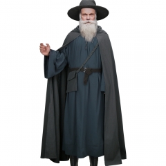 Deluxe Men's The Hobbit Gandalf Wizard Cosplay Costume