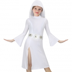Princess Leia White Dress Star Wars A New Hope COsplay Costume Adult Kids