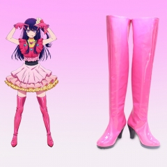 Anime Oshi no Ko Ai Hoshino High-Heel Cosplay Boots Shoes