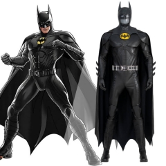 The Flash (2023) Batman Deluxe Adult Costume Bruce Wayne Michael Keaton Bodysuit
