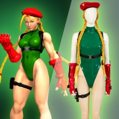 Deluxe Cammy White Green Halloween Cosplay Costume- Street Fighter VI