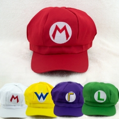 Super Mario Luigi Baseball Cap-Super Mario Bros. Adult Child 5 Colors