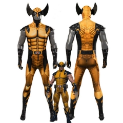 Marvel Future Revolution Wolverine Cosplay Costume Logan Weapon X Printed Jumpsuit