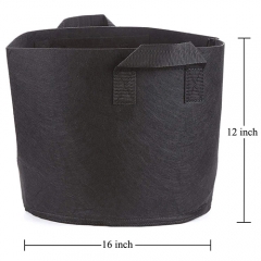 Fasunry Grow Bags 10 Gallon, 5 Pack Durable Fabric Planting Pots with Strap Handles, Perfect for Vegetables and Fruits