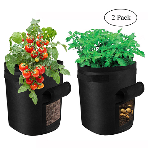 Fasunry Potato Grow Bags 7 Gallon, Durable Fabric Planting Pots with Strap Handles, Perfect for Vegetables and Fruits