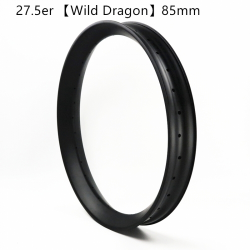 [CB27.5FTWD85] [Wild Dragon] 85mm Width Carbon Fat Bike 27.5" Rim Double Wall Tubeless Compatible