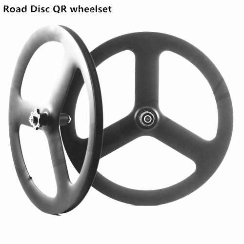 [CBRD451Z3] Free shipping 20inch 451 carbon 3 spoke wheels  BMX bicycle carbon road/track/fixed/disc tri spoke wheels