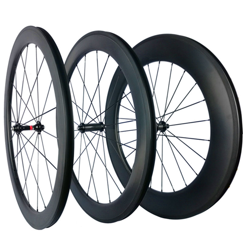 Only 1540g 23mm Width 88mm depth tubular wheels Carbon Road Bike Wheel Set 