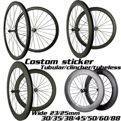 Free shipping Carbonbeam Cheap carbon wheels Asymmetric and symmetric 50mm carbon bicycle wheels 700C road bike wheels tire 700*25C