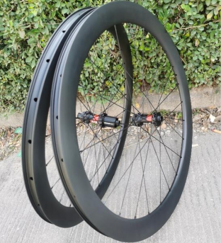 700C Carbon Fiber Gravel Bike Wheelset 38mm Tubeless Road Disc Brake Wheels