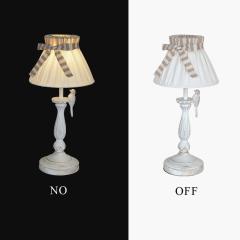 Karmiqi Beside Table Lamps for Bedrooms, Nightstand Light，Bulb Included, Mid Century farmhouse side lamp,Fabric Bell Shade for Living Rooms