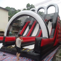 Triple Lanes Inflatable Race Obstacle Course