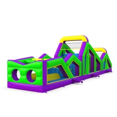 57ft Purple and Green Obstacle Course