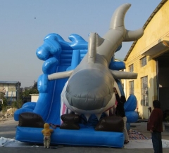 Shark Inflatable Dry Slide