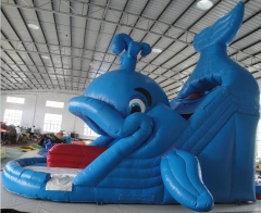 Blue Whale Inflatable Slide