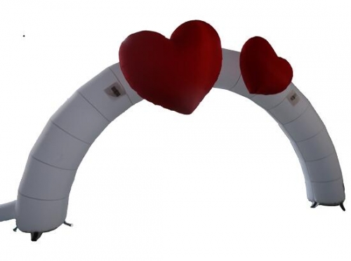 Oxford Cloth Heart Inflatable Arch