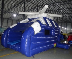 Inflatable Helicopter Bouncy Castles with Slide for Sale