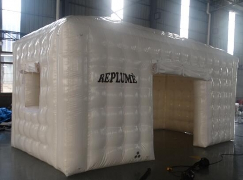 White Airtight Inflatable Cube Tent