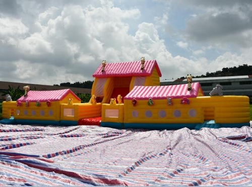 Giraffe Slide Inflatable Animal Zoo Playground