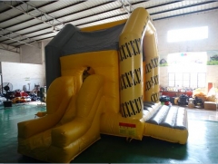 Gold Rush Cheer Bouncy Castle With Slide