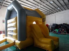 Gold Rush Cheer Bouncy Castle With Slide