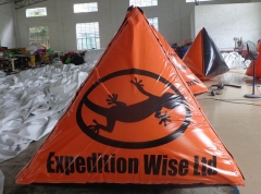 Triangle Inflatable Buoy with Velcro Banner