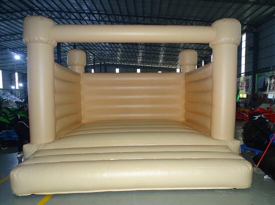 pastel color bounce house