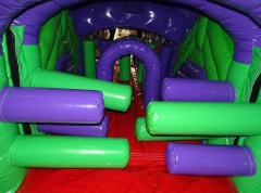 Purple Lizard Obstacle Course Bounce House