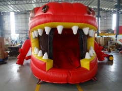 Red Lizard Inflatable Obstacle Course Bounce House for Sale